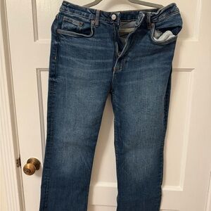 Zara Women’s Dark Blue Straight Jeans